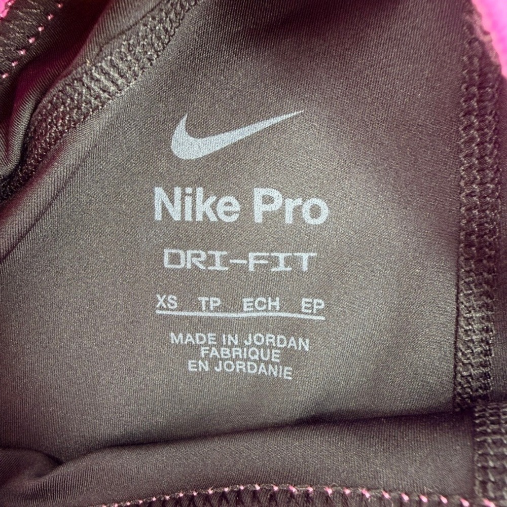 Nike Pro 365 Dri-FIT Leggings Women XS Black Pink Logo Tights NWT - Picture 10 of 14